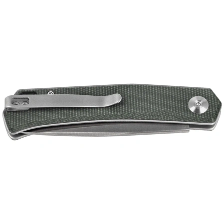 Sencut Braxx Knife Green Canvas Micarta, Satin D2 (S25089-2)