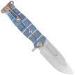 Nóż składany Medford USMC FF "Solar Flare"/Blue Titanium, Bronze HW/Clip, Tumbled S45VN by Grreg Medford (MK204STQ-03A2-T1C1-P1)