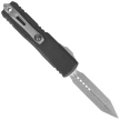 Nóż automatyczny OTF Microtech UTX-85 Gen IV Spartan Black Topographic Deep Engraved Aluminium, Apocalyptic M390MK by Tony Marfione (12304TP-10AP)