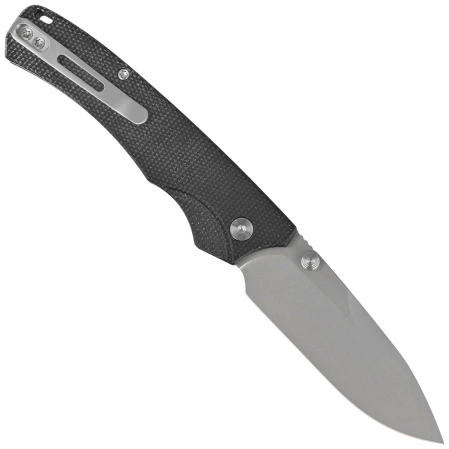 Remette WD107M Knife Black Micarta, Titanium 14C28N