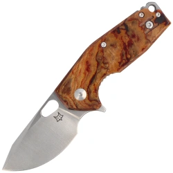 Nóż składany Fox Suru Brown Cellulose Acetate, Satin M398 by Jesper Voxnæs (FX-526LI RB3)
