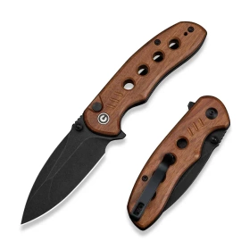 Civivi Triptych Knife Guibourtia Wood, Black Stonewashed 14C28N (C23085B-3)