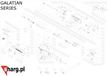 Gold trigger for Hatsan Galatian airgun (2194 GD)