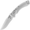 Microtech Amphibian Ram-Lok S/E Marfione Select Knife Stonewashed Slab Side Titanium, Blue HW, Stonewashed M390MK by Tony Marfione (137RL-10MS2)