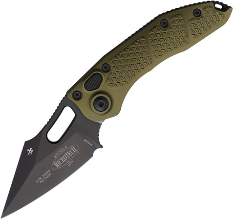 Nóż automatyczny Microtech Stitch-A S/E OD Green Aluminium, Black M390MK by Borka Blades and Tony Marfione (169-1OD)