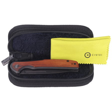 Nóż składany CIVIVI Voltaic Stainless / Cuibourtia Wood, Black Stonewashed 14C28N (C20060-1)