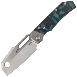 Bestech Nyrrdreki Knife Titanium/Shipwreck Camo Carbon, Satin M390 by Fabian Hobbelen (BT2607C)