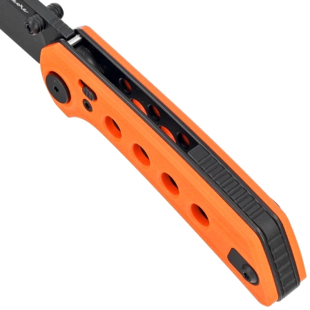Reate PL-XT Orange G10, Black PVD Nitro-V Knife