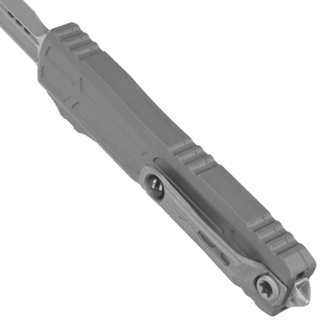 Microtech Ultratech EX-ZBP Bayonet Signature OTF Knife Natural Clear Aluminum, Apocalyptic M390MK by Tony Marfione (1120EX-10APNCS)