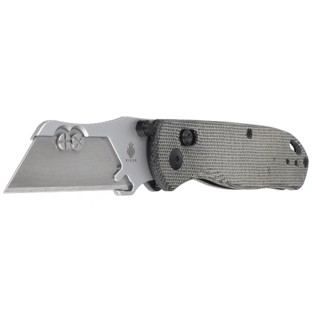 Kizer Uti Bear 1 Knife Black Micarta, Bead Blasted SK5 / 50Cr15MoV by Azo (V3619JA3)