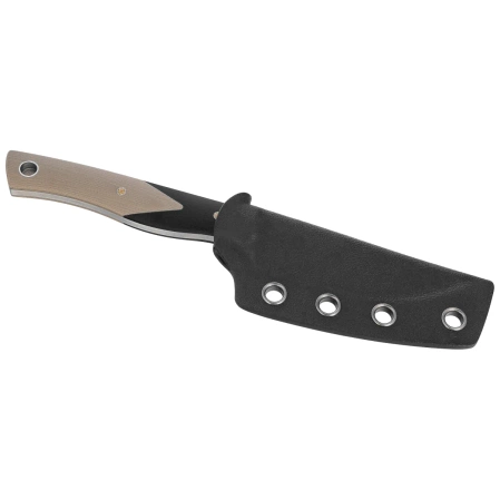 Bestech Heidi Blacksmith #1 Knife Black / Beige G10, Satin D2 by Heidi (BFK01B)