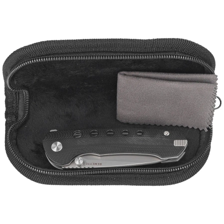 Remette RT-BEE-G Knife w/Titanium Toothpick Black G10, Ceramic Sandblasting 14C28N
