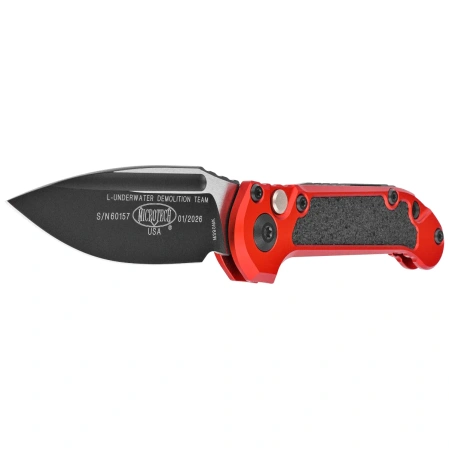 Microtech LUDT Gen III S/E Automatic Knife Red Aluminum, Black Cerakote M390MK by Tony Marfione (1135-1RD)