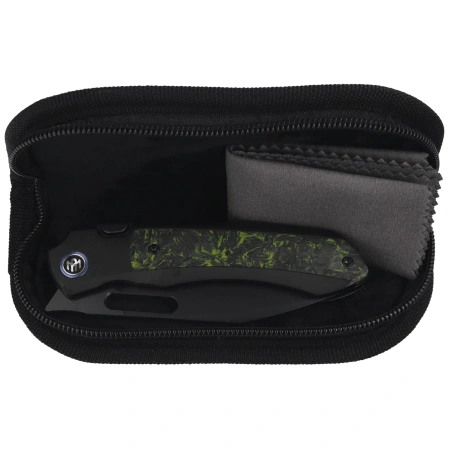 Nóż składany Remette Orca Black Titanium/Luminous Carbon Fiber, Black DLC Pearlescent M390 (ORCALS)