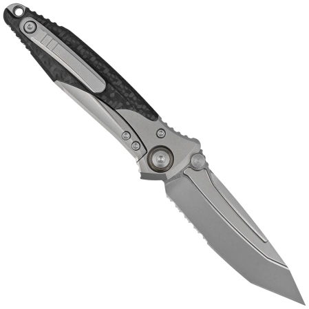 Microtech Socom Bravo Mini T/E Knife Titanium / Carbon Fiber, Bronze HW, Bead Blasted P/S M390 by Tony Marfione (261M-8CFTI)