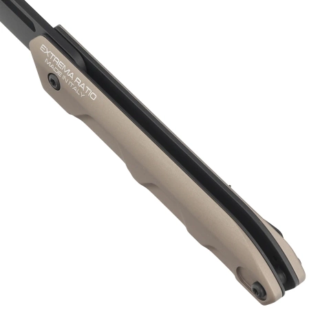 Extrema Ratio Ferrum T Tactical Knife Mud Aluminum, Black MIL-C N690 (04.1000.0367/BLK/TM)