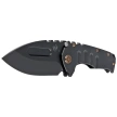 Nóż składany Medford Praetorian T DP Black DLC Titanium, Bronze HW/Clip, Black DLC S45VN by Greg Medford (MK0124PD-30PV-T1C1-BP)
