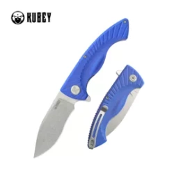 Nóż składany Kubey Timberwolf Blue G10, Stonewashed 14C28N (KU208G)