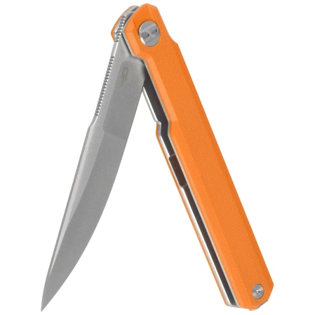 Bestech Duoz Knife Orange G10, Stonewashed 14C28N by Ostap Hel (BG65B)