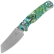 Bestechman Cicada's Wing Knife Green Resin, Satin 10Cr15MoV (BMK06P)