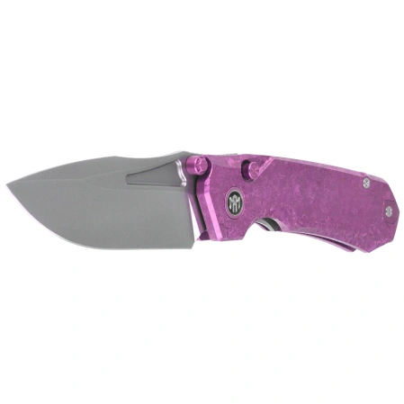Nóż składany Remette Rhino Pink Crystallized Titanium, Pearlescent M390 (RNTB1)