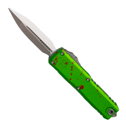 Nóż automatyczny OTF Microtech UTX-85 Gen IV D/E Zombie Aluminium, Stonewashed M390MK by Tony Marfione (12324-10Z)