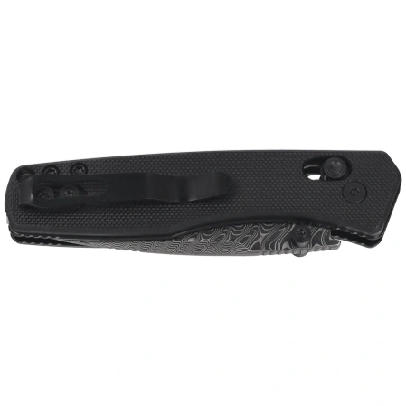 Kizer Aegis Knife Black G10, Black Matte Damascus by Azo (V3774A2)