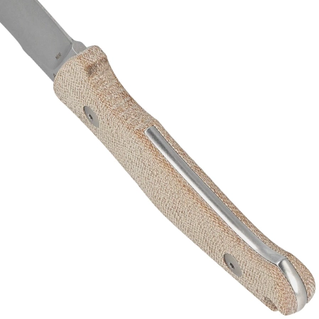 Viper Nordlys Natural Micarta Canvas, Stonewashed N690 by Jens Ansø Knife (VT4044CN)