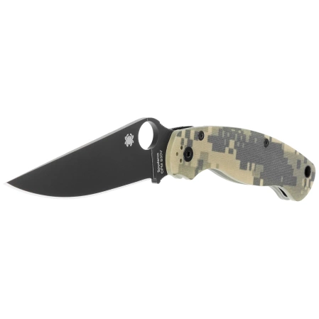 Spyderco Military 2 Knife Digital Camo G10, Black DLC CPM S30V by Sal, Eric Glesser (C36GPCMOBK2)