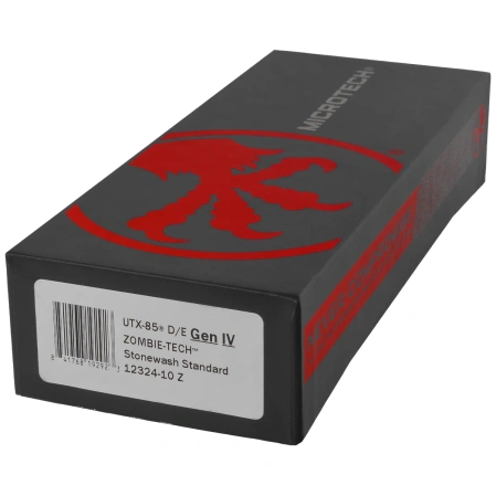 Nóż automatyczny OTF Microtech UTX-85 Gen IV D/E Zombie Aluminium, Stonewashed M390MK by Tony Marfione (12324-10Z)