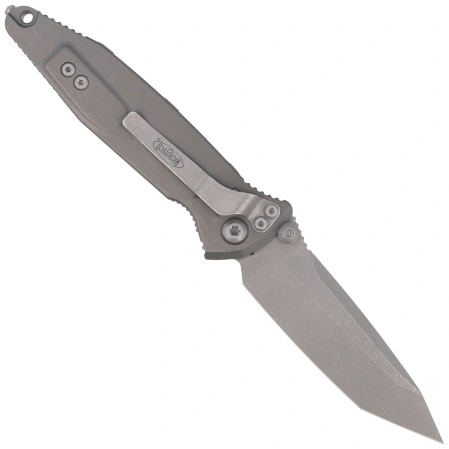 Microtech Socom Elite T/E-M Knife Natural Clear Aluminum, Apocalyptic M390MK by Tony Marfione (161-10APNC)