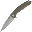 Bestech Warwolf Army Green G10, Stonewashed/Satin D2 knife (BG04B)
