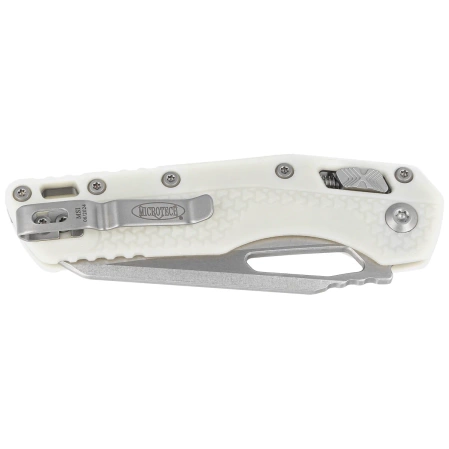 Nóż składany Microtech MSI S/E White Tri-Grip Polymer, Stonewashed M390MK by Tony Marfione (210T-11PMWH)