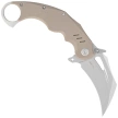 Kubey Wrath Knife Tan G10, Beadblasted 14C28N by MUZI Design (KU261C)