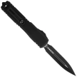 Microtech Ultratech Gen III ZBP D/E OTF Knife Black Aluminum, Tactical M390MK by Tony Marfione (1122-1T)