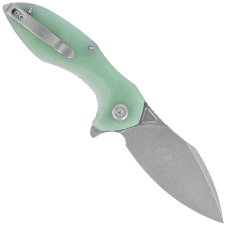 Nóż składany Kubey Nobel Jade G10, Beadblasted 14C28N (KU236M)