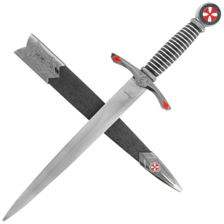 Decor Habitat Templar Dagger Black/Silver ABS, Satin (S0302)