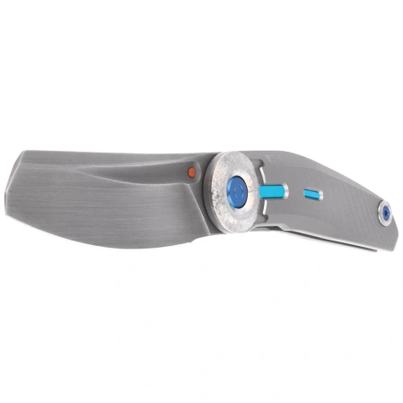 Reate VK-CLU Knife Bead Blasted Titanium, Hand Rubbed Satin Elmax by Vulpex Knives