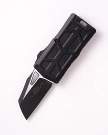 Nóż automatyczny OTF Microtech Exocet II Wharncliffe Black Aluminum, Tactical M390MK by Tony Marfione (1156-1T)