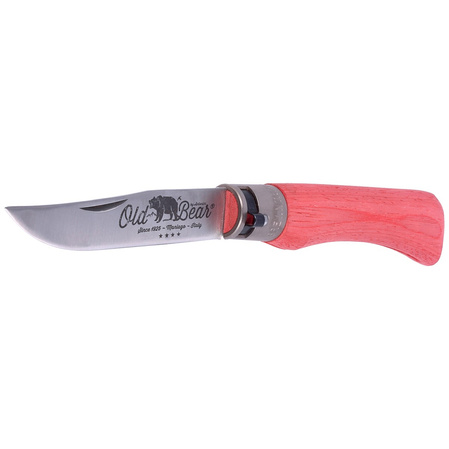 Nóż składany Antonini Old Bear Laminated Red, Satin Stainless (9307/21_MRK)
