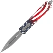 Nóż automatyczny OTF Microtech Dirac D/E Signature 250th Anniversary 4th of July Aluminium, Apocalyptic M390MK by Tony Marfione (225-10APS-4J250)