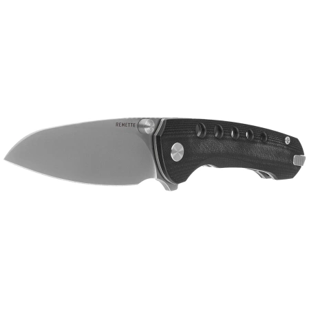 Nóż składany Remette RT-BEE-G w/Titanium Toothpick Black G10, Ceramic Sandblasting 14C28N