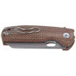 Fox Baby Core Natural Micarta Knife, Stonewashed M390 by Jesper Voxnæs (FX-608 MC)