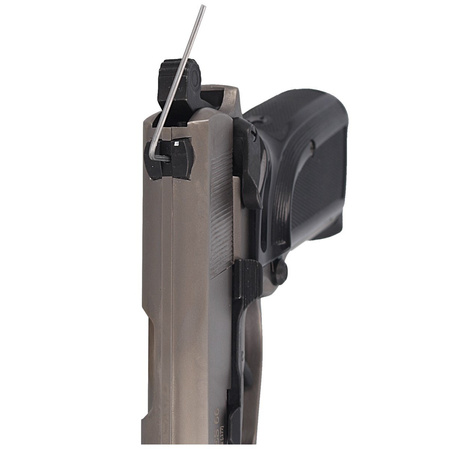 Zestaw wiatrówkowy 01: pistolet Voltran Ekol ES 66 Fume 4.5 mm, 1500 BBs, 10 kapsuł CO₂, 100 tarcz