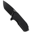 Kubey Knife Campe, Black G10, Dark Stonewashed D2 (KU203J)