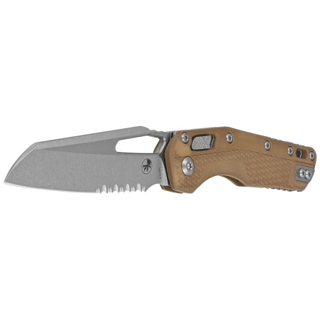 Microtech MSI S/E Knife Dark Earth Tri-Grip Polymer, Stonewashed P/S M390MK by Tony Marfione (210T-11PMDE)