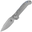 Nóż automatyczny Microtech LUDT Gen III S/E Marfione Select Stonewashed Slab Side Titanium, Blue HW, Stonewashed M390MK by Tony Marfione (1135-10MS3)