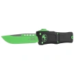 Microtech Combat Troodon Gen III S/E OTF Knife Black Aluminum, Green Mamba Cerakote M390MK by Tony Marfione (1143-1GMSK)