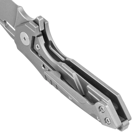 Bestech Nyxie 3 Knife Grey Titanium, Bead Blasted / Stonewashed CPM S35VN by Todd Knife and Tool (BT2308A)