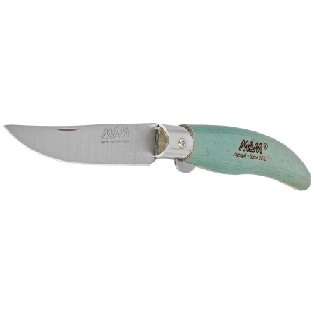 MAM Iberica S Blade Lock Knife Turquoise Beech Wood, Inox HW, Satin 420 (2011-TU)